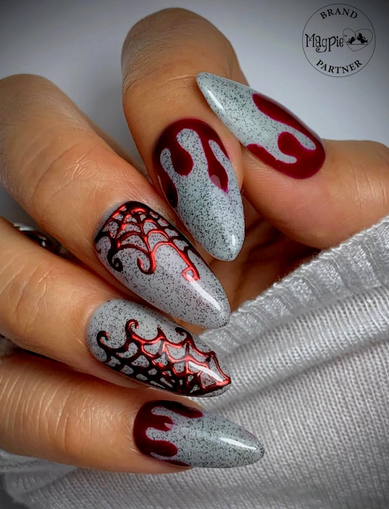 Blood Drip Nails